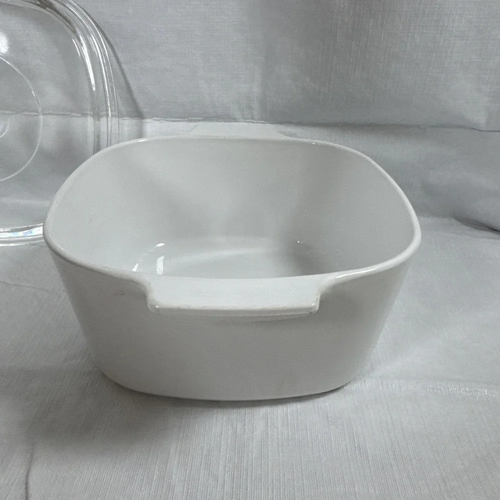 Vtg Corning Ware A3B  Country Cornflower Basket 3 Liter Casserole w/ PYREX Lid